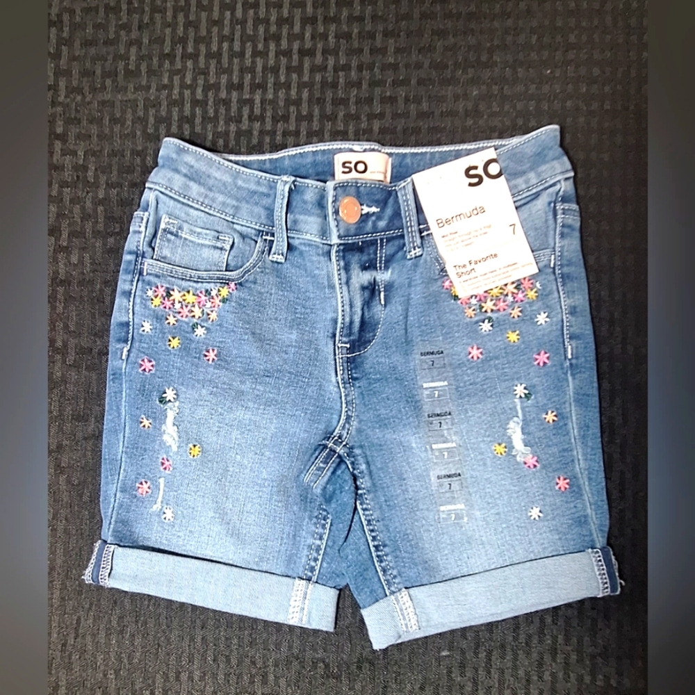 SO Size 7 Midrise Youth Shorts